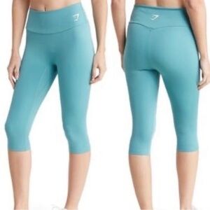 Gymshark training cropped leggings size XL in teal